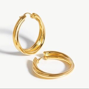 MISSOMA Lucy Williams Entwine Hoop Earrings in 18k played gold